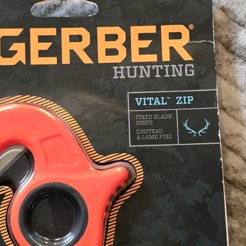 Gerber Hunting Vital Zip Fixed Blade Knife With Blades And Sheath No Slip Grip