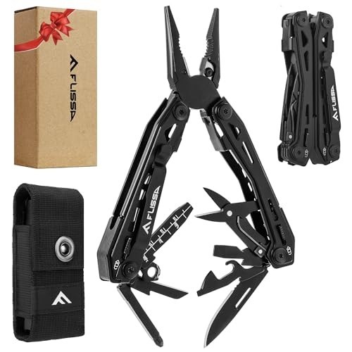 16-in-1 Stainless Steel Multi Tool – EDC Pocket Knife, Pliers, Belt Clip, Sheath