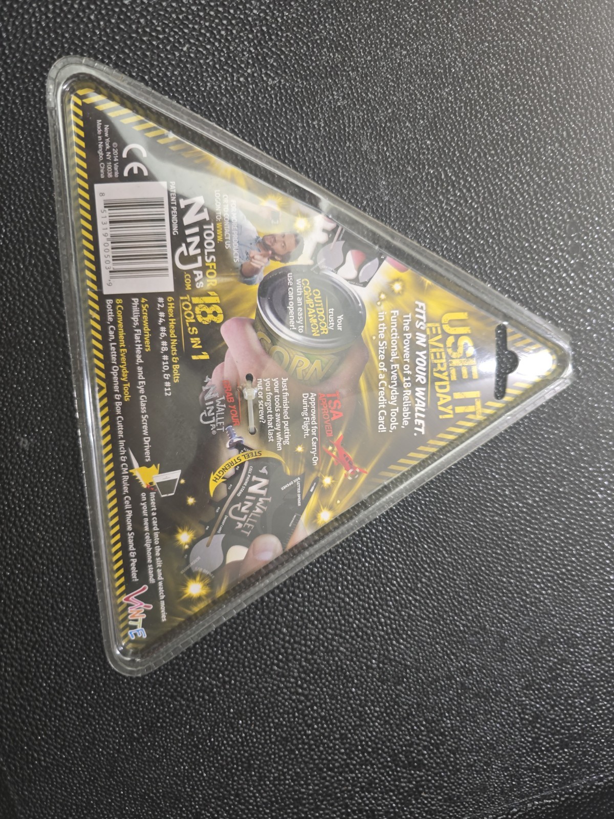 WALLET NINJA – 18 Tools in 1 Flat Multi Tool, AS SEEN ON TV, Fits in Your Wallet
