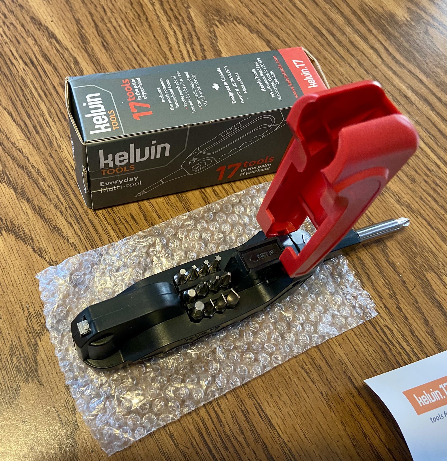 New In Box Kelvin Tools 17 Urban Screwdriver Set, All in One Everyday Multitool