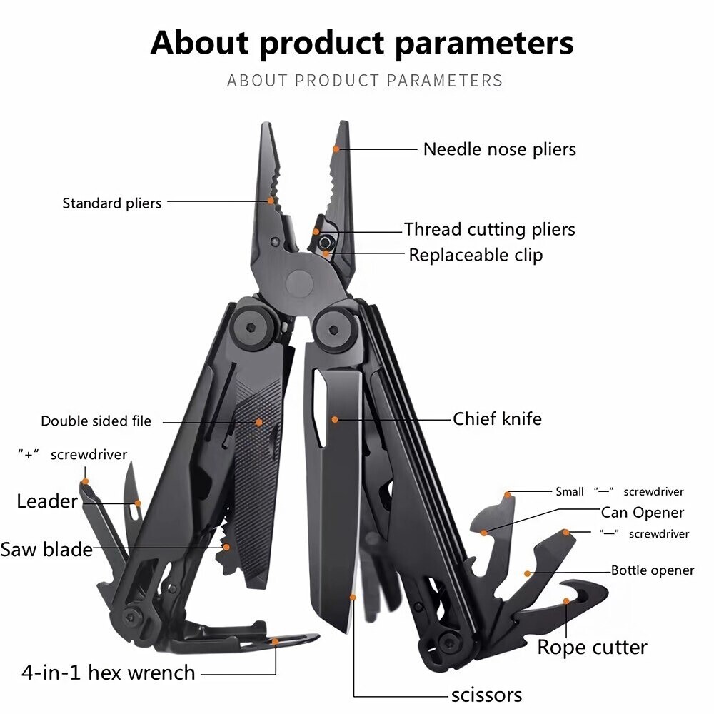 Folding Multi Function Purpose Knife Tool Tactical Survival Pocket Escape Camp