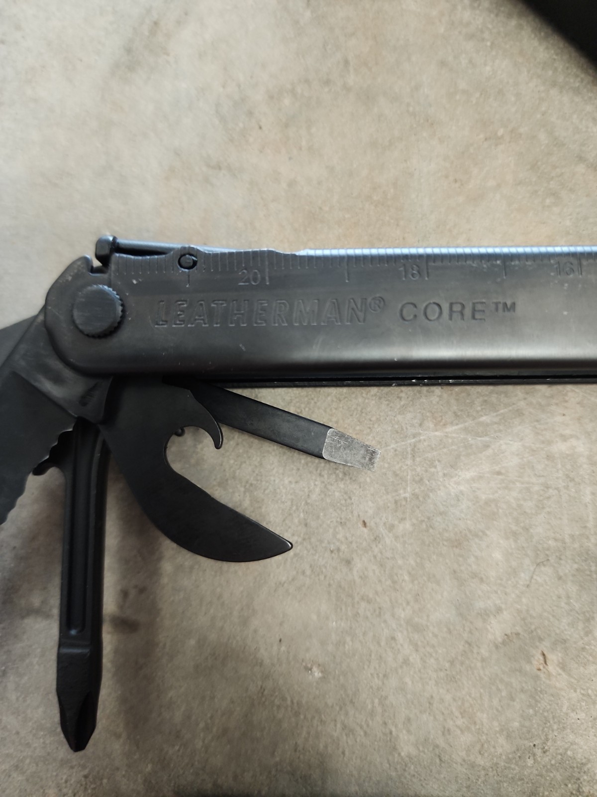 USGI ARMY USMC Leatherman Black Core Multitool Rare Collectable Great Shape