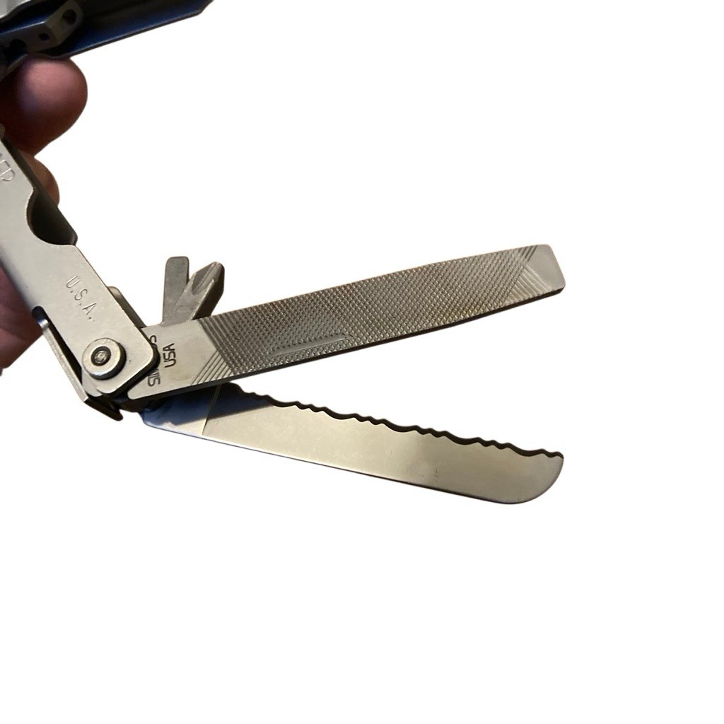 Gerber 55800 Multi-Plier Stainless Finish Bit Driver Bits Cloth Sheath USA Rare