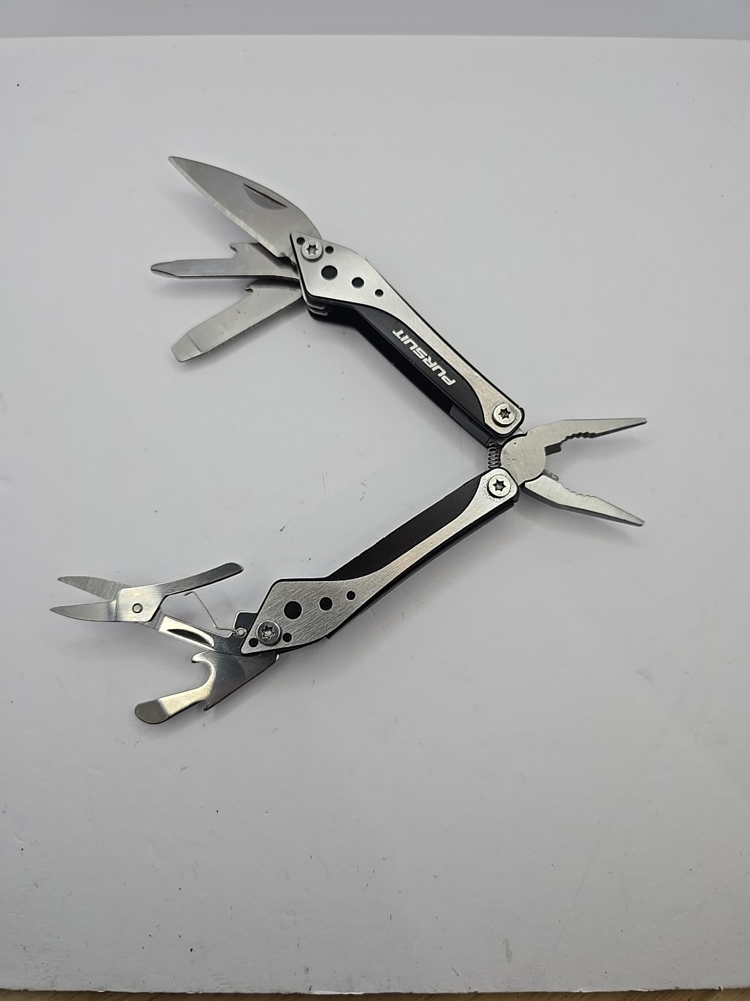 PURSUIT Multi-tool 7-in-1 Stainless Steel/ Black Color Combo Tool “New Openbox”