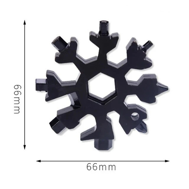 18 in 1 Snowflake Multi Tool Stainless Steel Hex Wrench Pocket Repair Tool
