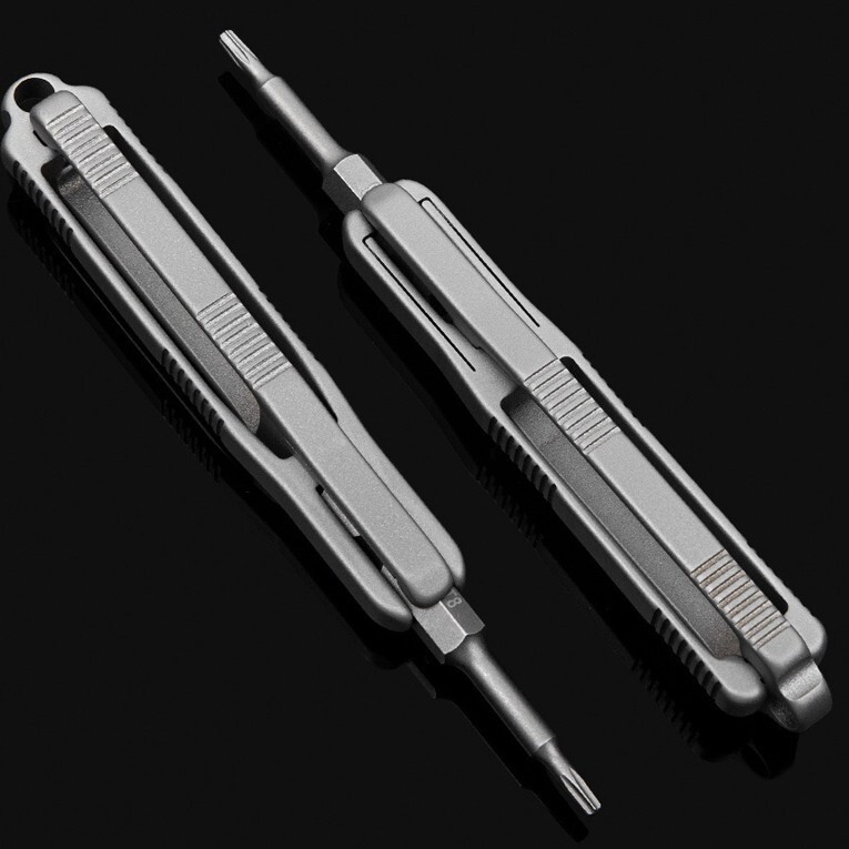 Titanium Alloy Pocket Screwdriver Cross Bit Portable Outdoor Gadget EDC Tools