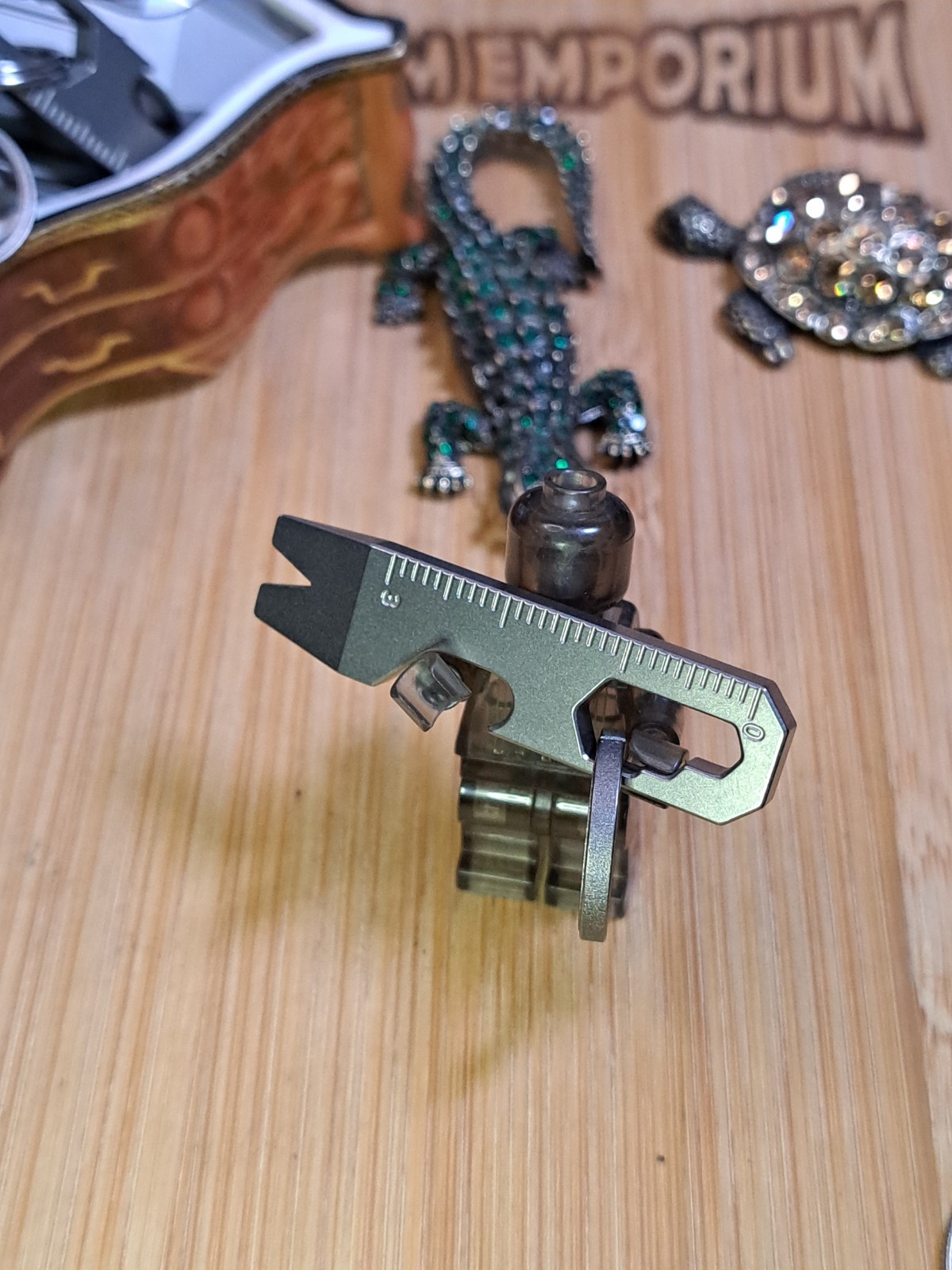 MINIMALIST EDC TITANIUM KEYCHAIN MULTI-TOOL BOTTLE OPENER