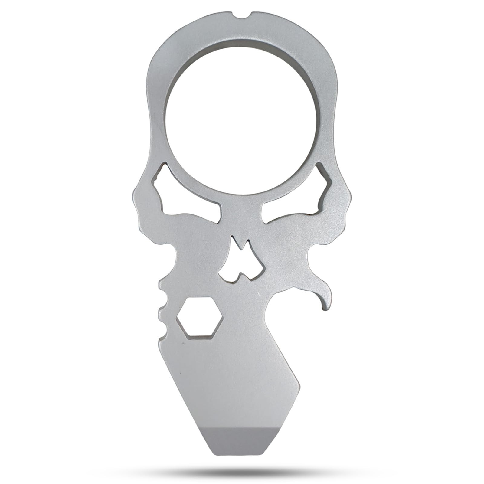 Skull Gear Shard 4-in-1 Keychain Bottle Opener Multitool with Screwdriver, Gi…