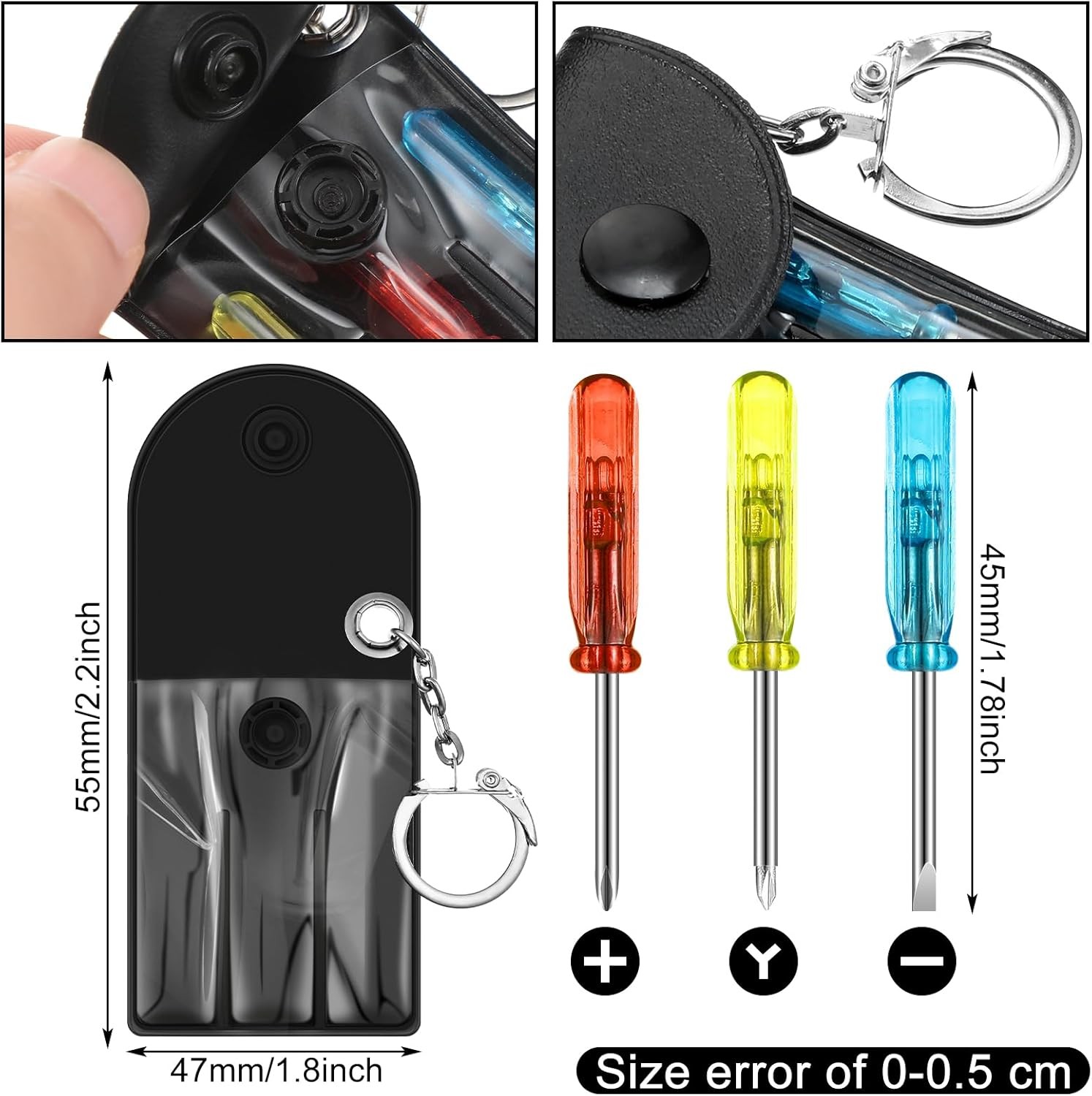 30 Pcs Mini Tape Measure Screwdriver Helmet Set Multitool Pen Credit Card