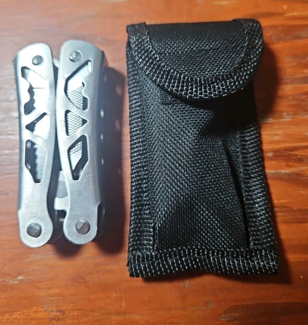 New! Stainless Steel Multi tool, Pliers, Wire Cutters, Screwdrivers, etc….