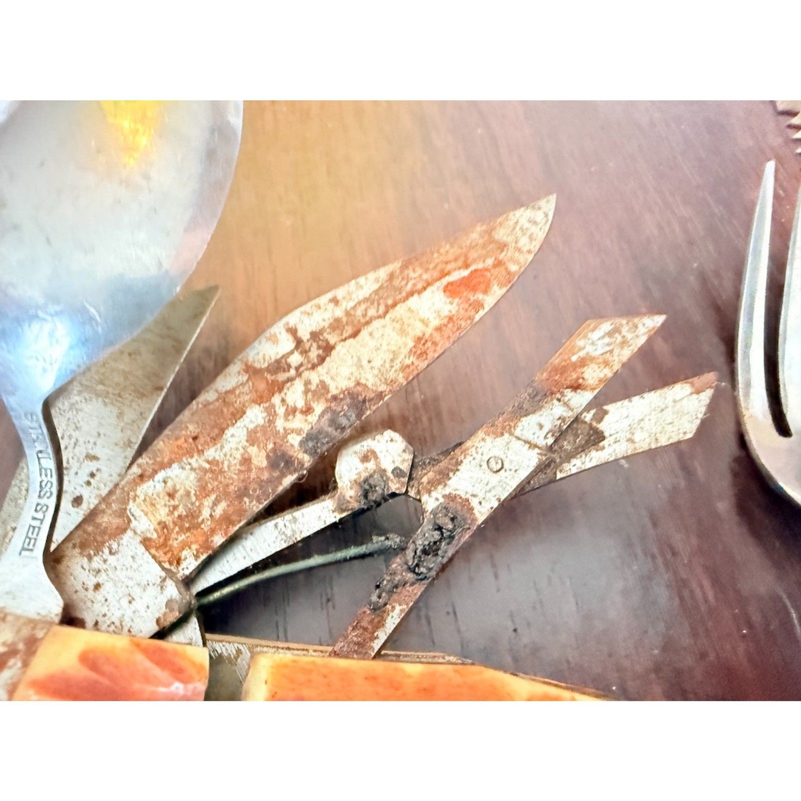 Vintage 1950s 60s Japanese Camping Multi-Tool Knife, Spoon Fork , Hobo Knife