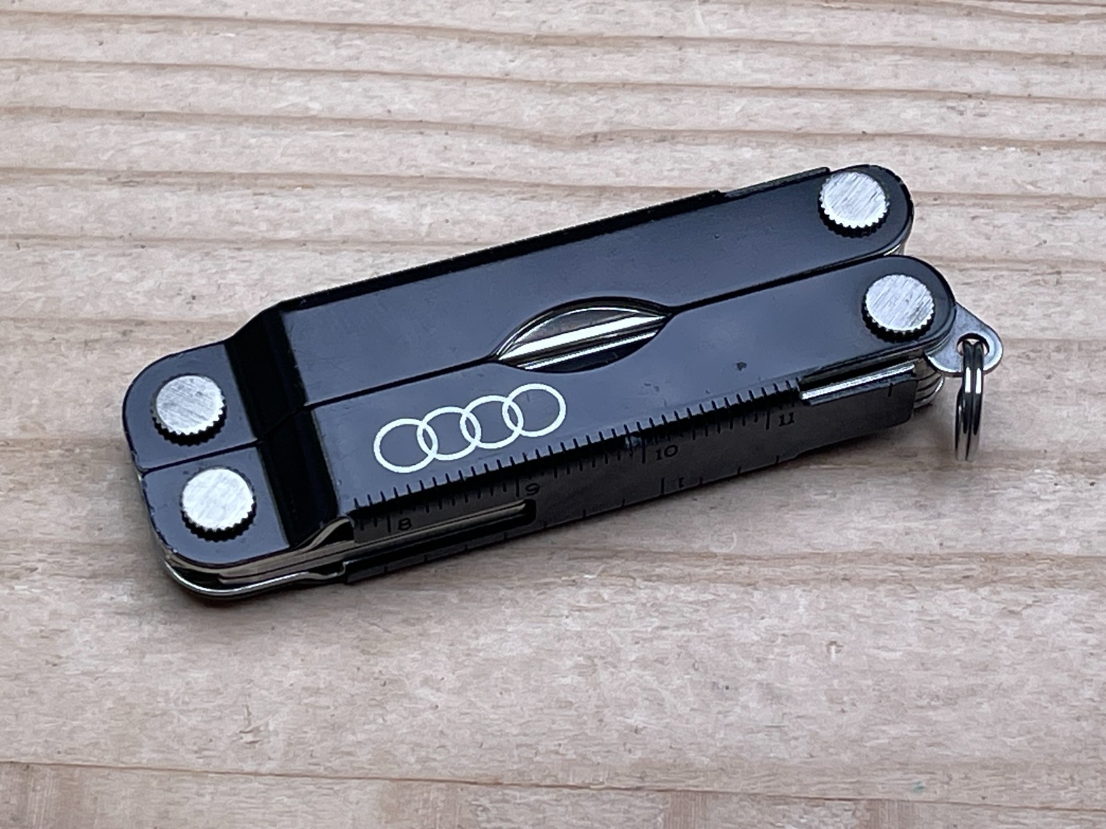 Leatherman Micra Black Anodized Aluminum Multi-tool Knife W/AUDI Logo 11/08