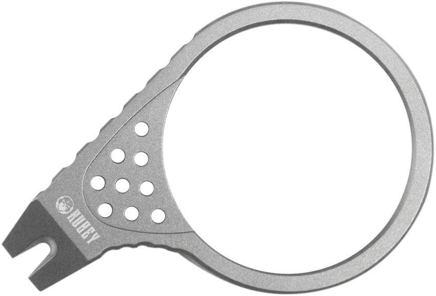Kubey Gray Titanium Keyring Pry Bar Multi-Tool 410A