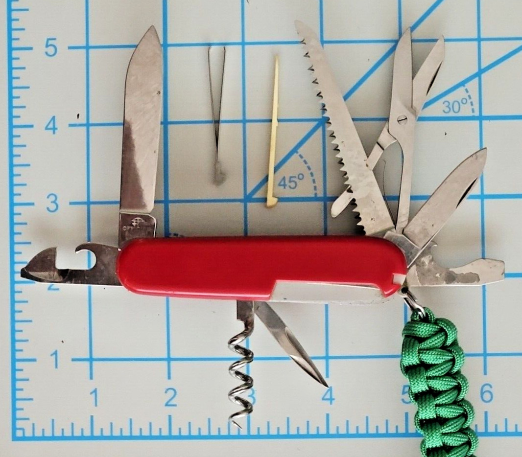 Victorinox Camper With Scissors Swiss Army Knife – Red