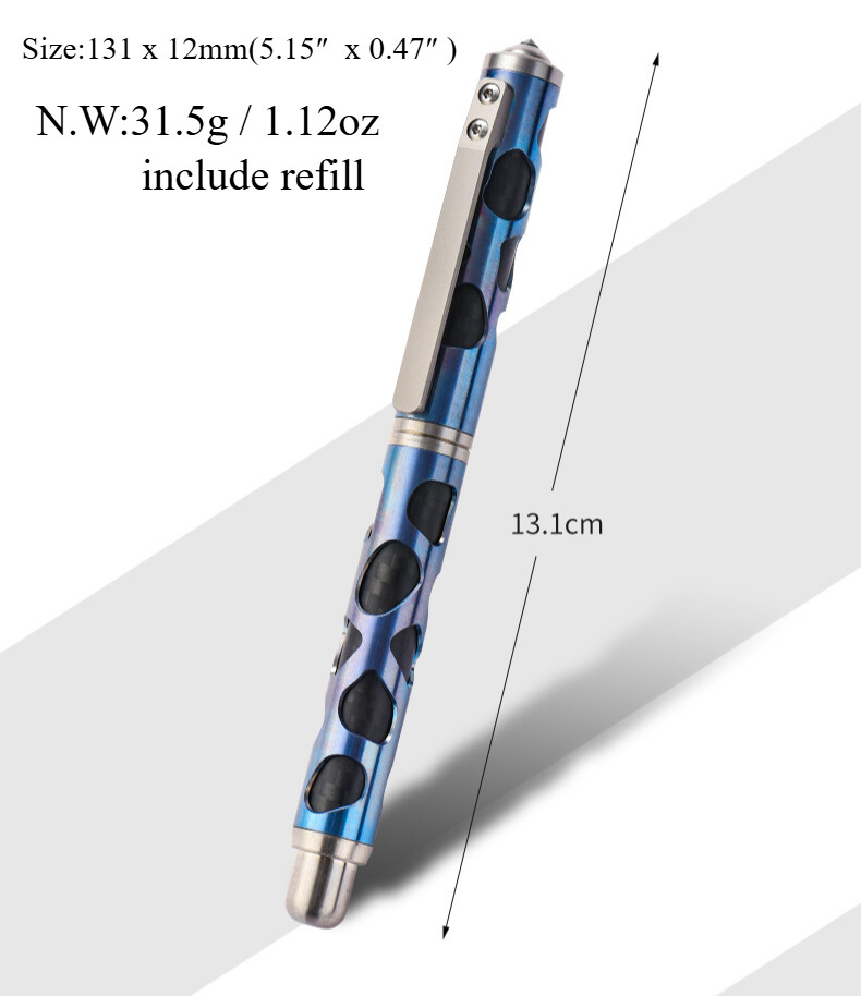 TC4 Titan Alloy Survival Tactical Pen Ballpoint Pen EDC Outdoor Packet Tool