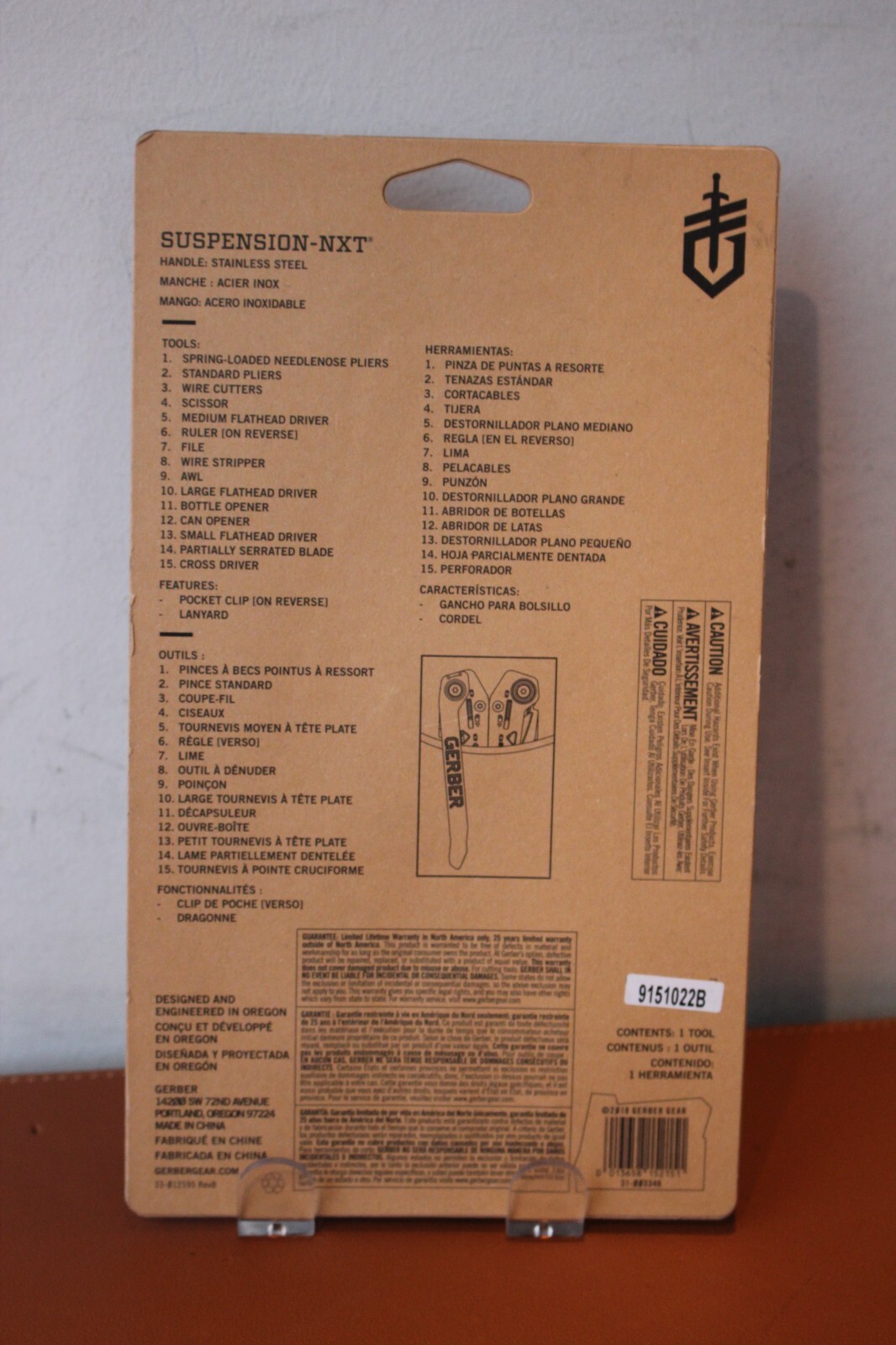 Gerber Suspension-NXT 15-Tools Multi-Tool w/ Pocket CliP