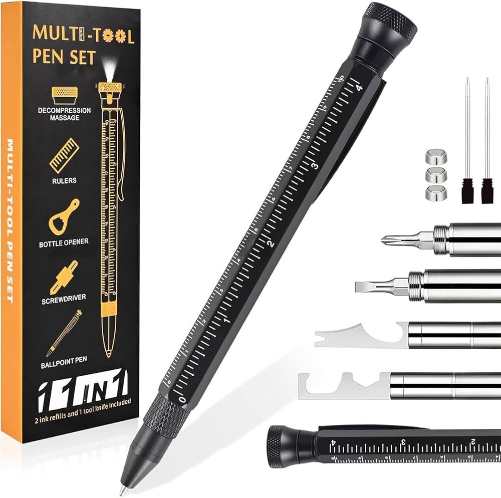 11 in 1 Pens for Men, TGGAML Multi Tools Pen EDC Unique Gadget