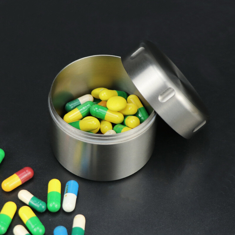 Waterproof Titanium Pill Holder Case Container Organizer Jewelry Tea Storage Box