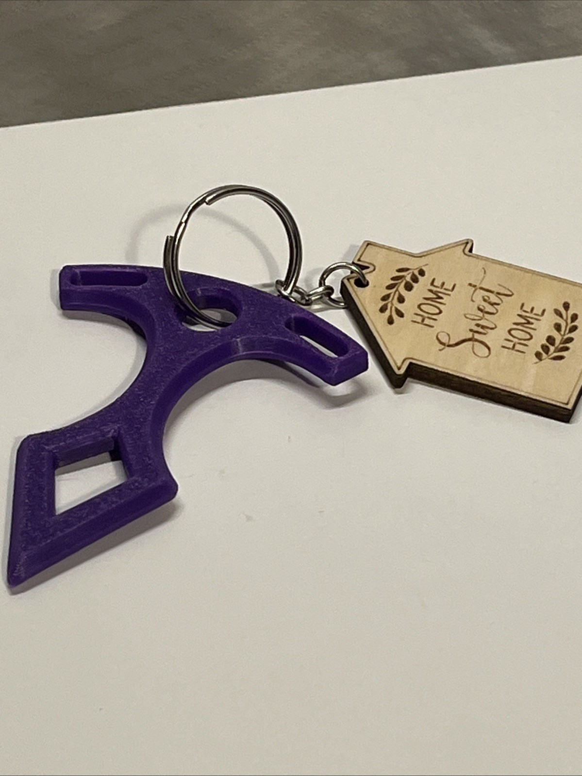 EDC Keychain Boat Anchor Model Tool – Purple Undetectable Defense- Undetectable