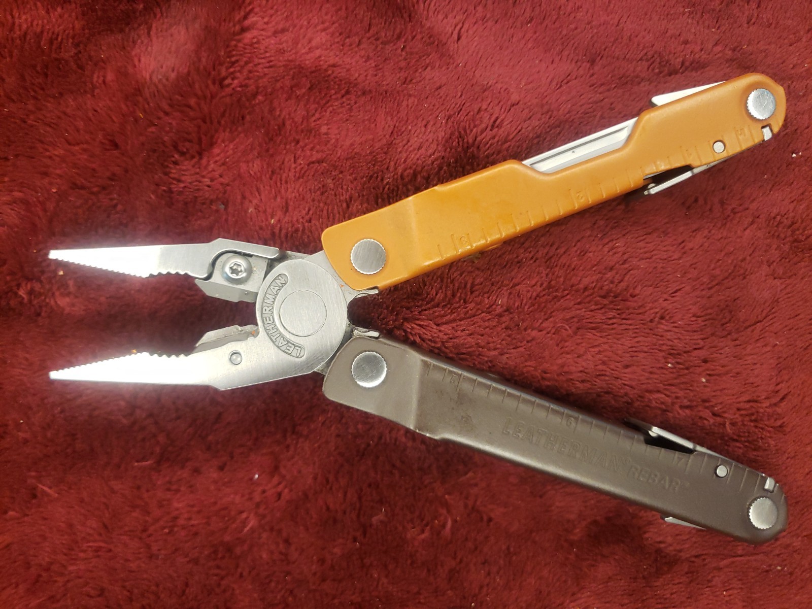 Leatherman Burnt Sienna Orange & Mossy Slate Rebar Multi Tool