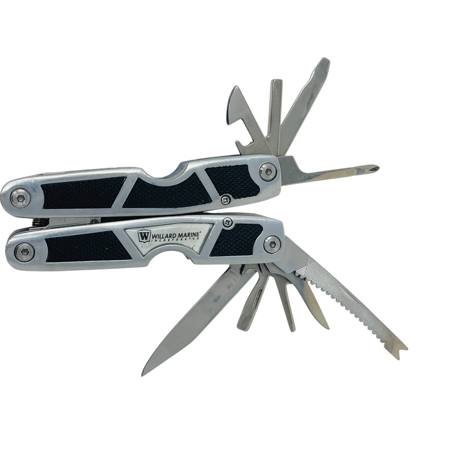 Flissa, Willard Marine and Unbranded Multi-Tool Pliers Lot Survival Gear, 3 Pcs