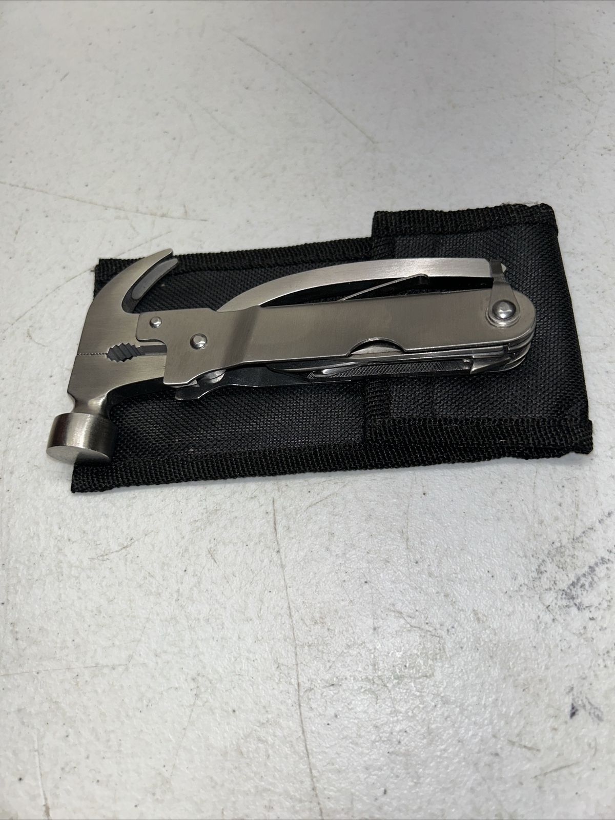 Multi-Purpose Folding Pliers Wire Cutter Knife Outdoor Survival Tool Belt Case