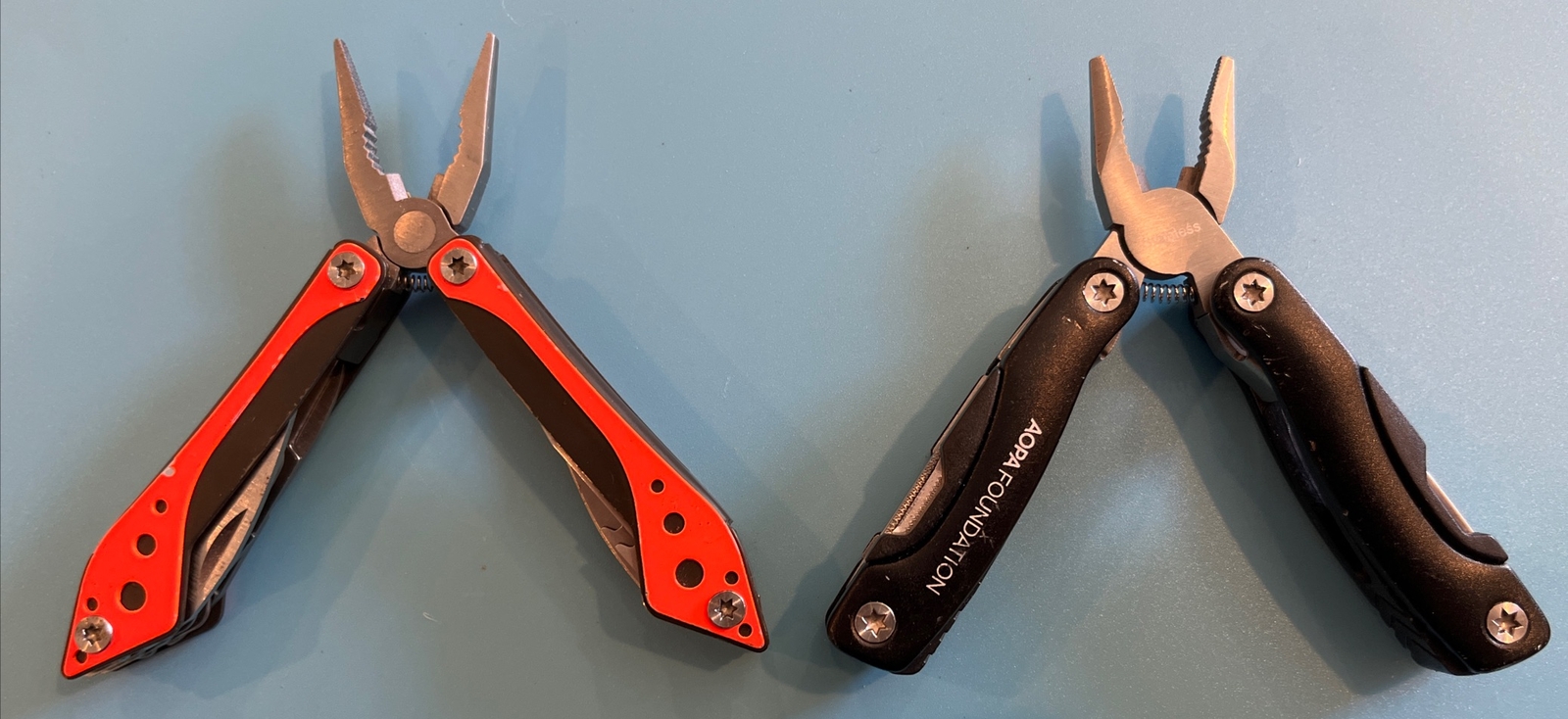 Cabelas Multi Tool and APOA Foundation , 7 Tools Each, Two Multi Tools