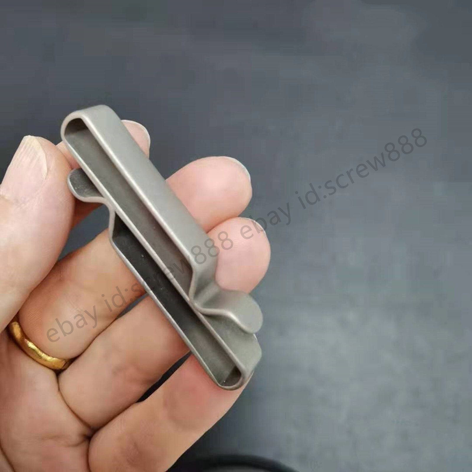 Titanium Alloy Quick Buckle Detach Belt Waist Hanging Car Keychain Key Tools EDC
