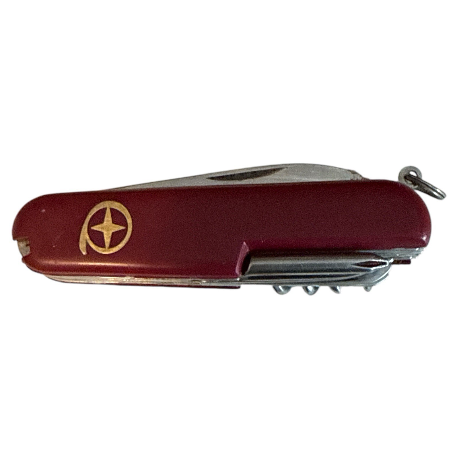 Diamond Superior Multi Purpose Pocket Knife Maroon Corkscrew, Scissors