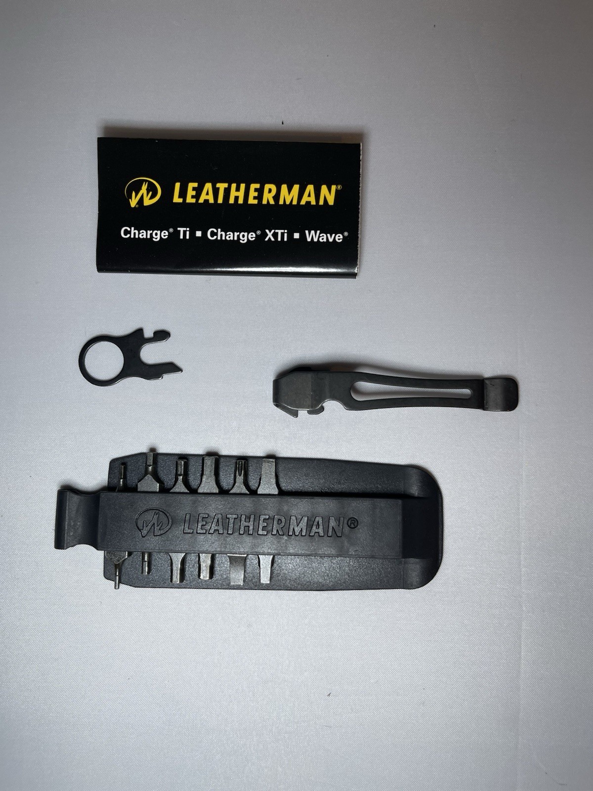 LM156 Leatherman Charge XTi Black Titanium W/ Nylon Sheath & Bit Kit