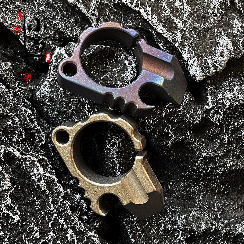 Titanium Alloy EDC Portable Multi Tool Bottle Opener Window Breaker Self