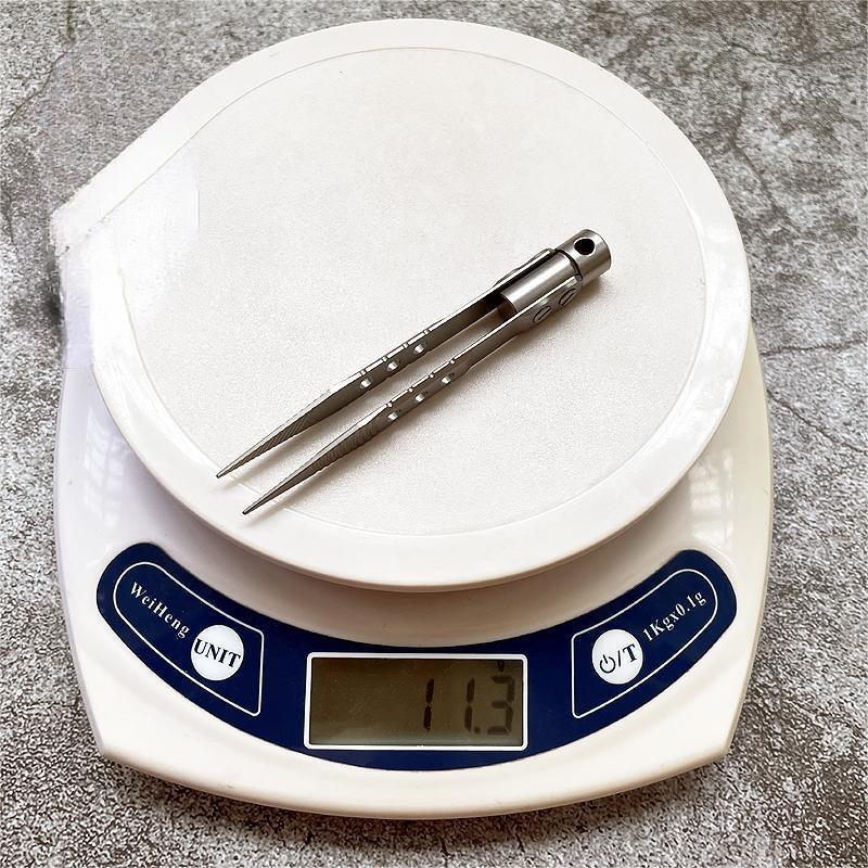 Titanium Tweezer EDC Portable Antiskid Anti-Static Pocket Tool Outdoor Camping