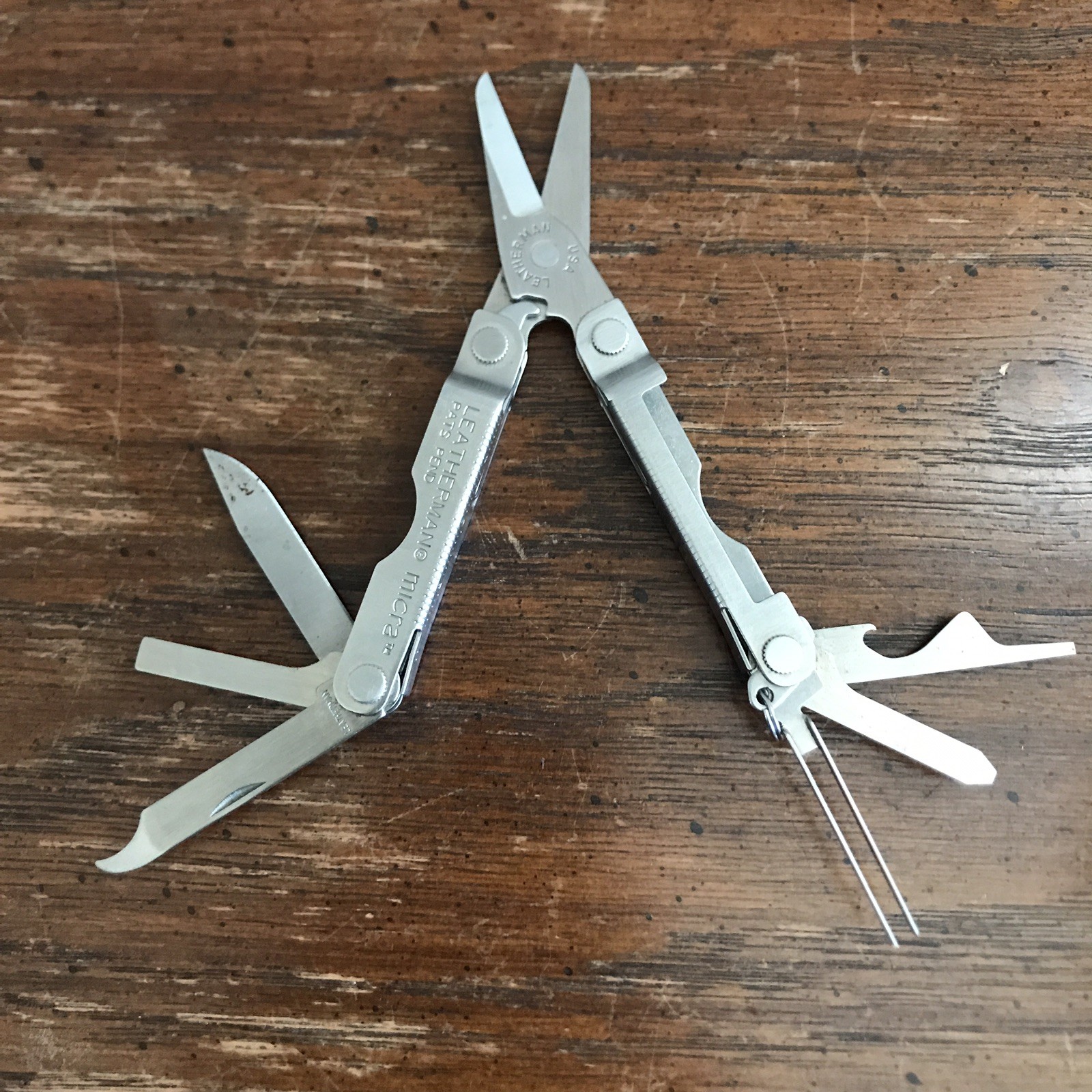 Leatherman Micra Multi-Tool Knife, Scissors- Stainless Steel – 08/01 – Vintage