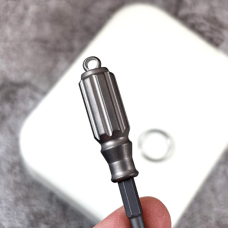 Mini Pocket Titanium S2 steel Screwdriver Portable Outdoor Keychain EDC Gadget