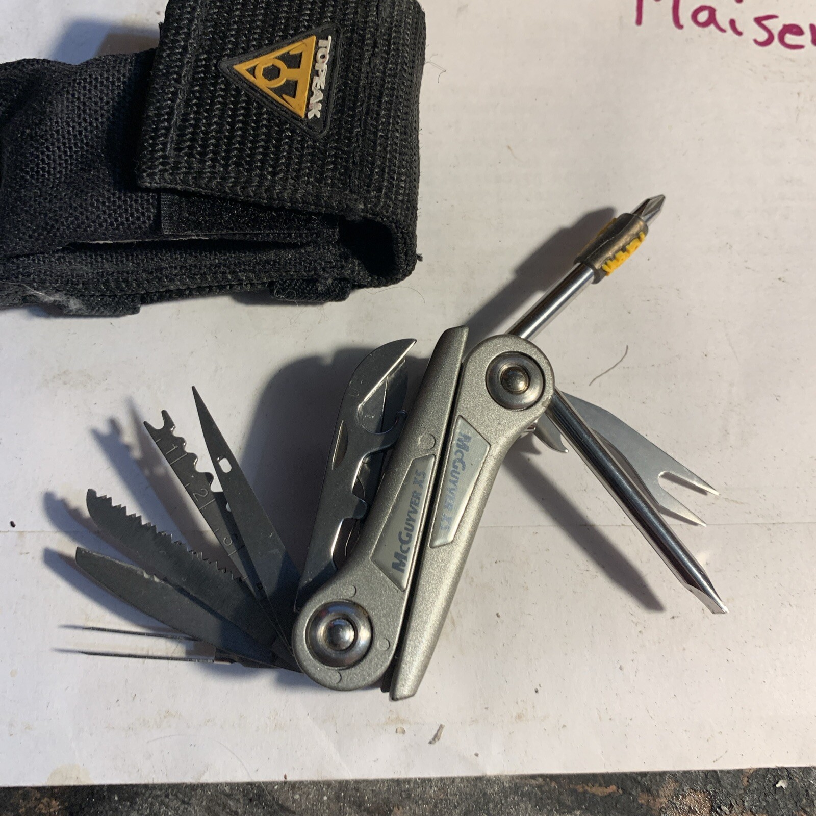 TOPEAK McGUYVER XS Multi-Tool Micro Mini Cycling Hiking MTB Camping Eddie Bauer