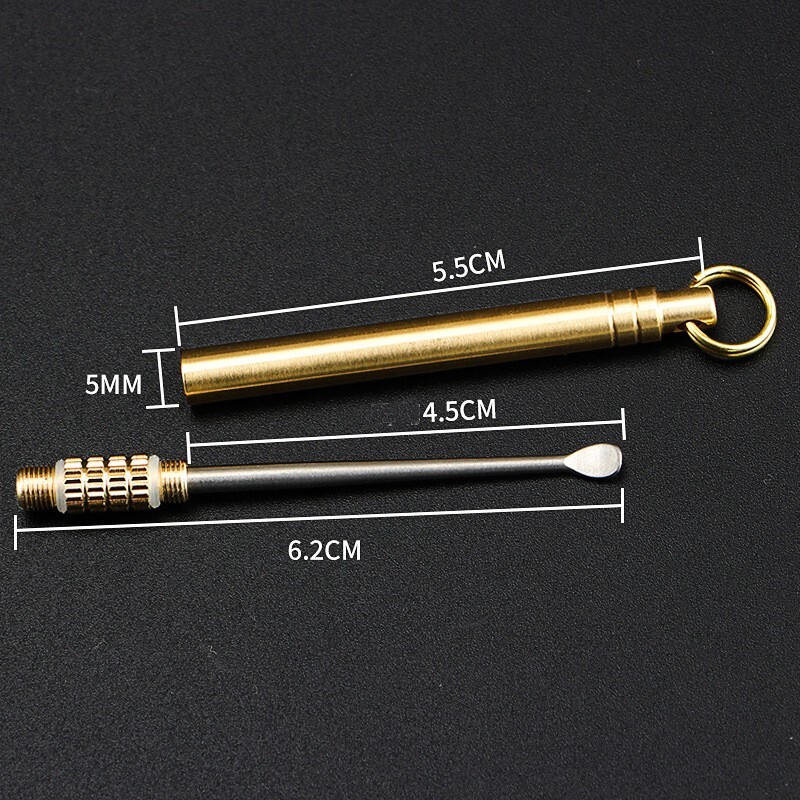 EDC Titanium Alloy Earwax Cleaner Ear Pick Wax Remover Spoon Clean Health