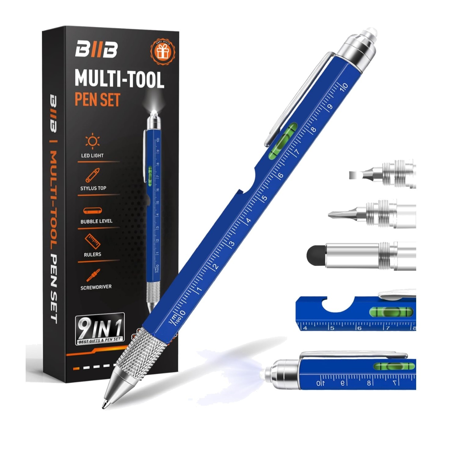 Innovative 9-in-1 Multitool Pen: Unique Birthday and Father’s Day Gift for Him