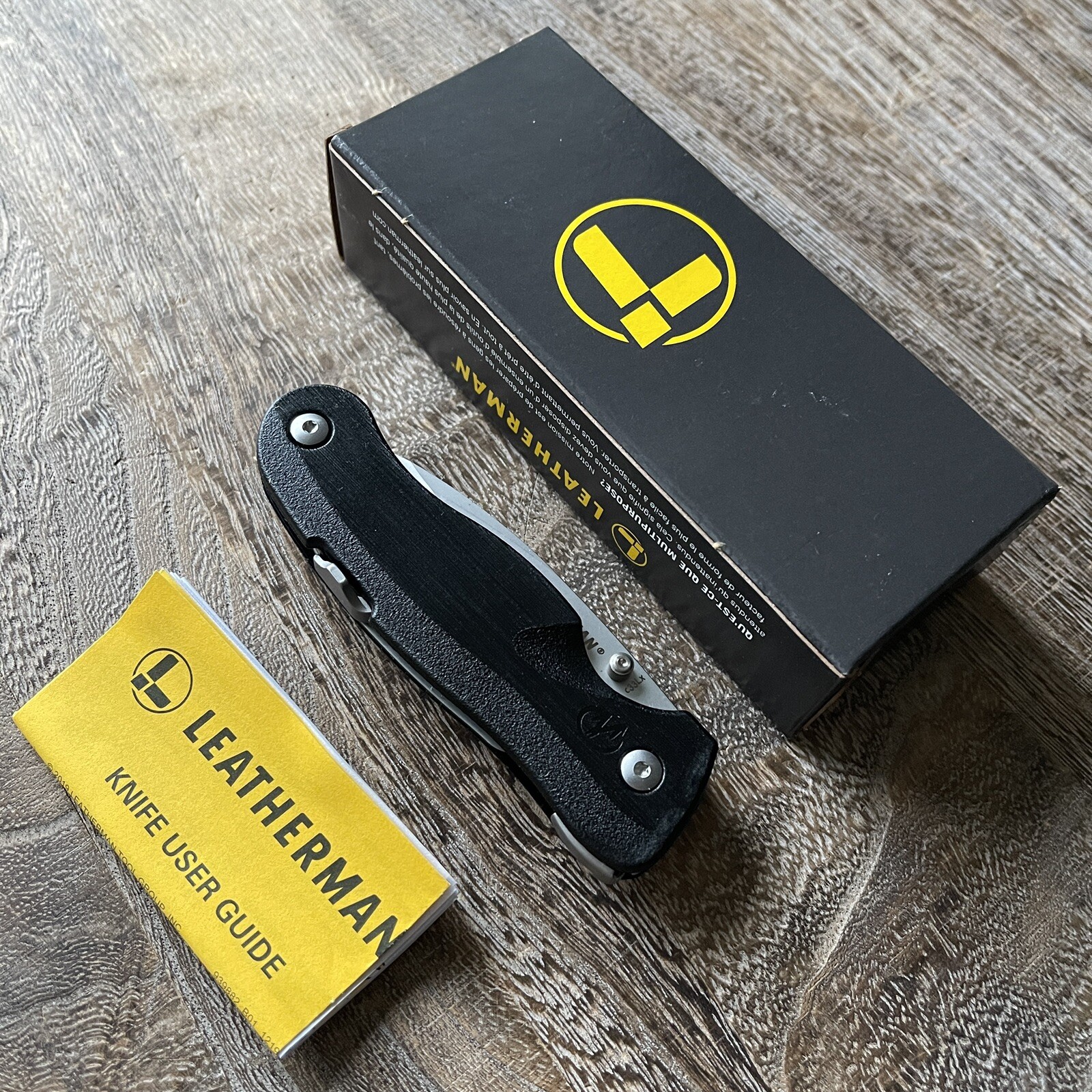 Leatherman Crater C33LX / C 33 LX Knife-Multitool; 420HC Combo Blade Launcher