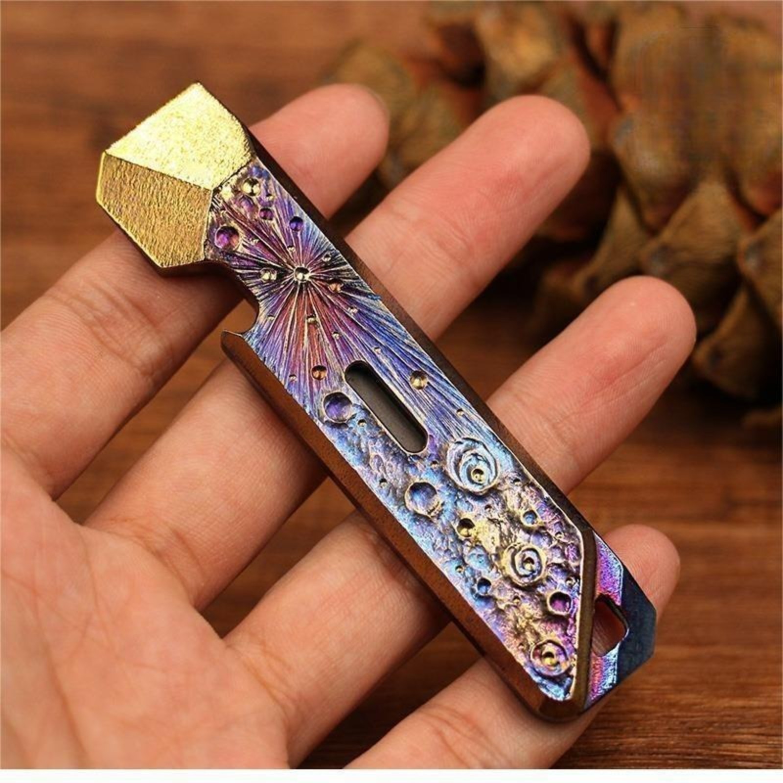 EDC Titanium Pry Bar Crowbar Pocket tool Outdoor Camping Multi Tools