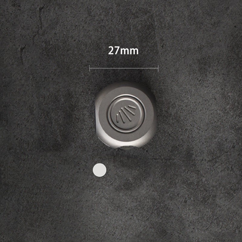 Titanium Alloy Mini Cat Eye Flashlight EDC Keychain Outdoor Pocket Light