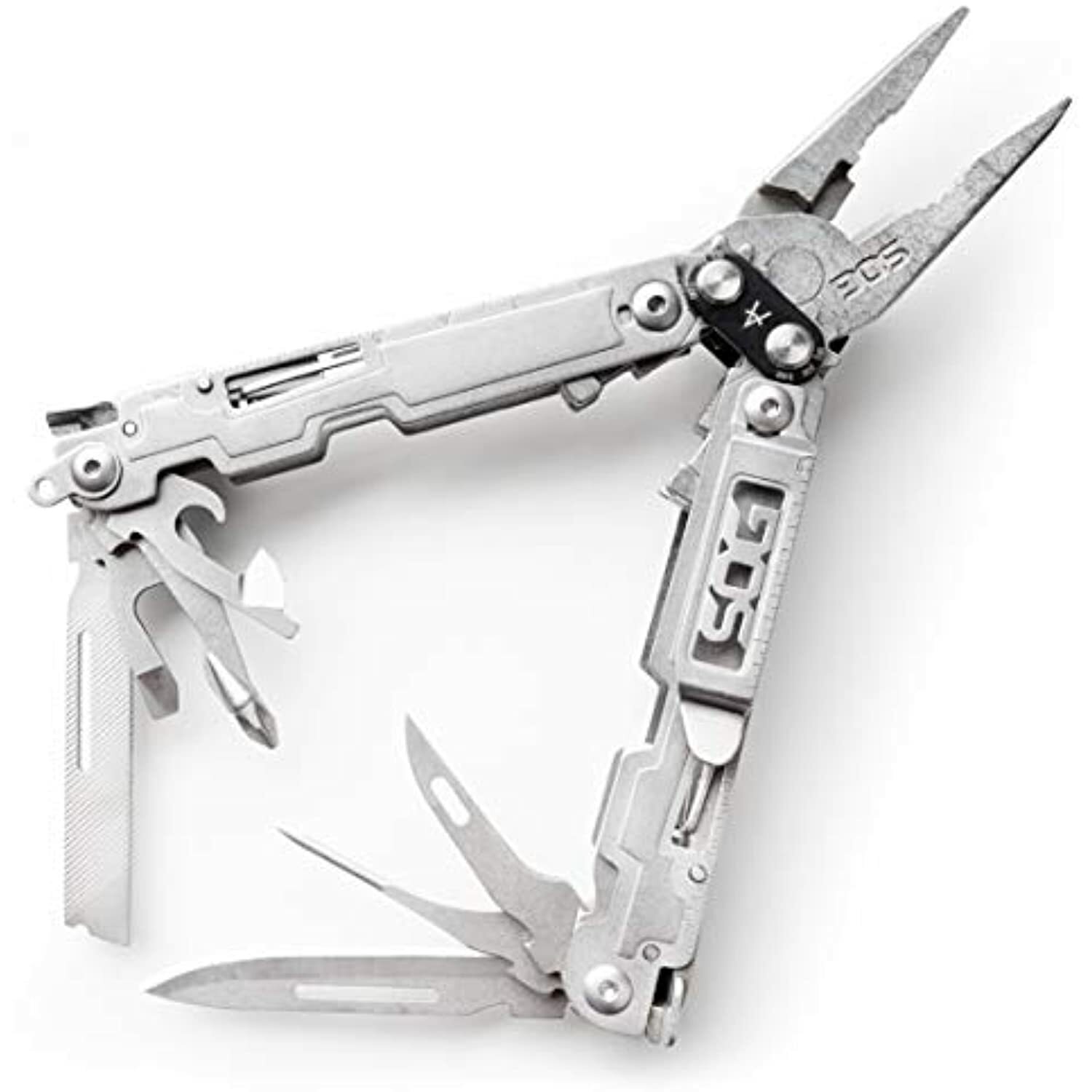 SOG PowerAccess Multi-Tool Pliers with 2.4 inch Folding Knife – Lightweight EDC