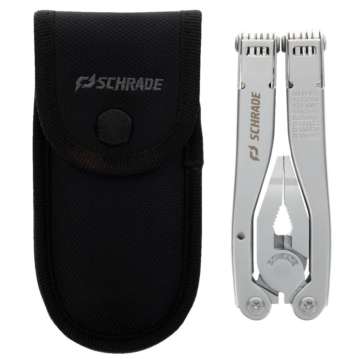 Schrade Tough Tool Silver Multi-tool, 20 Tools w/ Pouch Outdoor Survival 1182534