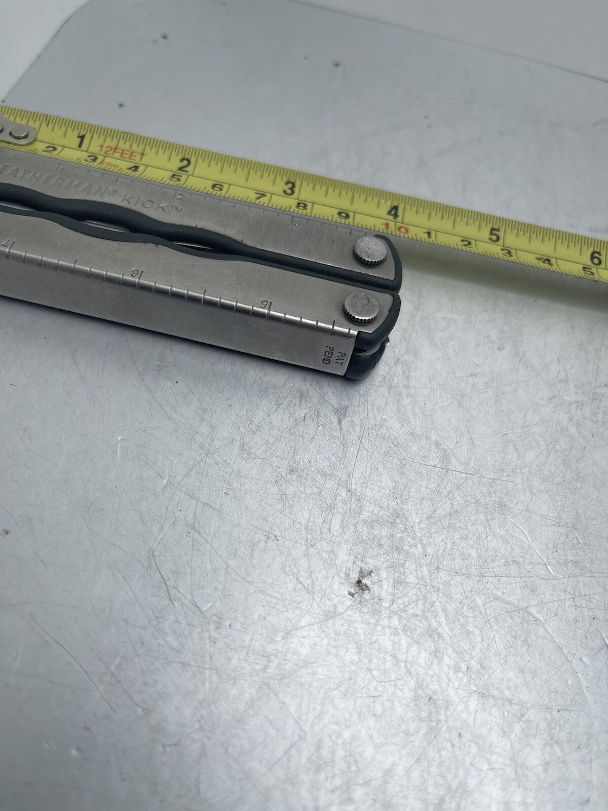 Leatherman KICK Multi-Tool & Original Leather Sheath Great Condition!