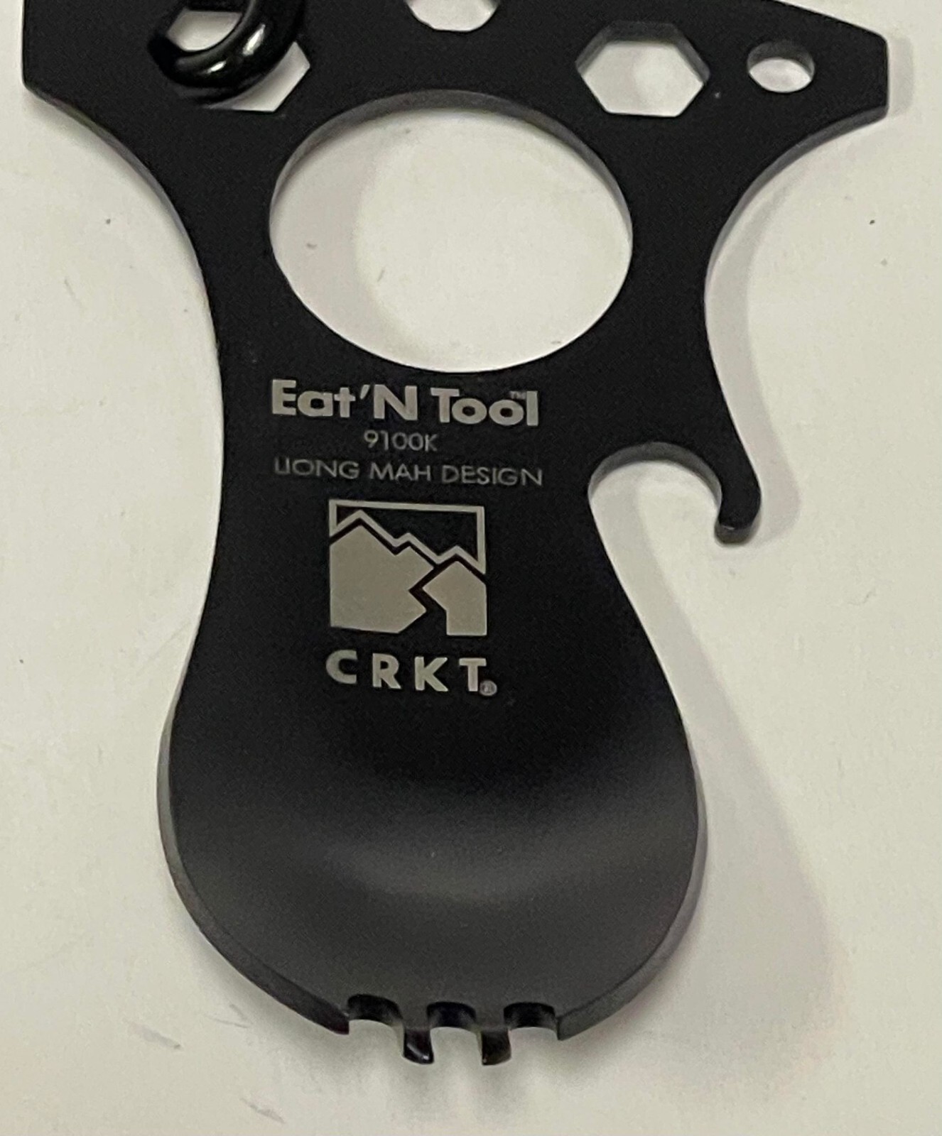 I.D. WORKS CRKT Eat’ N Tool Spork Multitool Blk 9100KC STAINLESS STEEL SURVIVAL