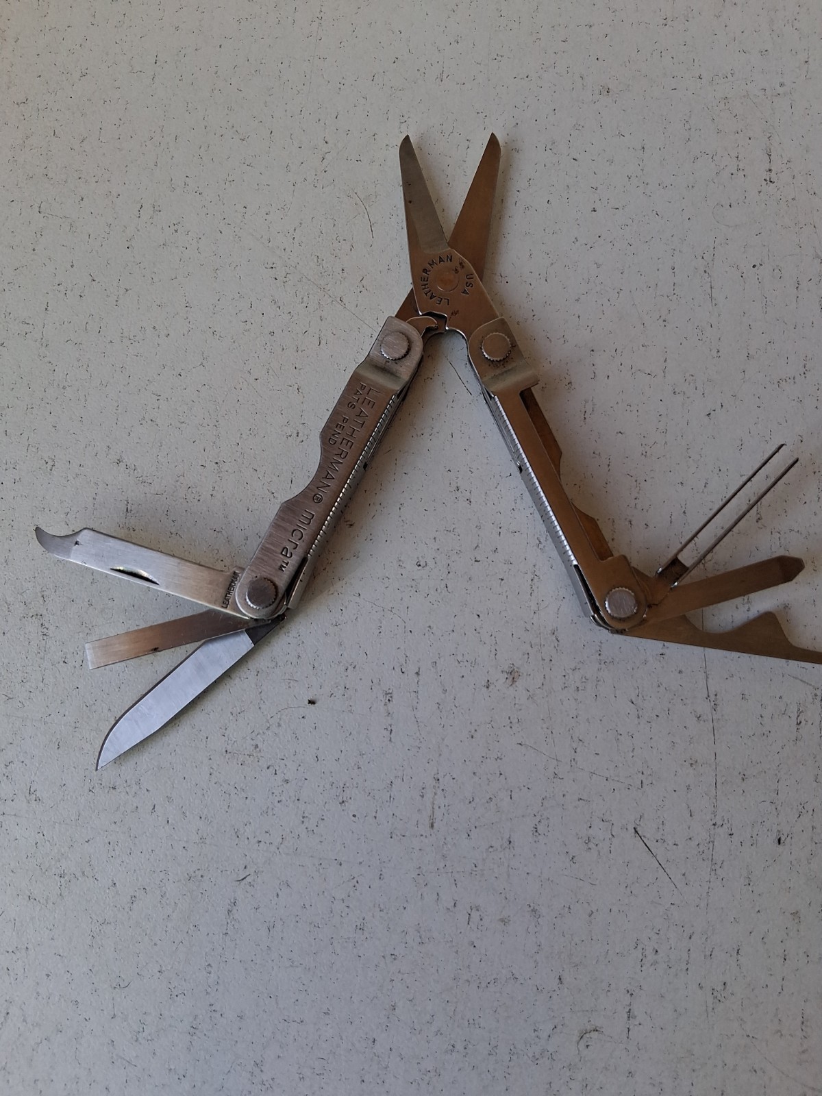 Leatherman Bosch Micra Multi-Tool, Knife, Scissors, Key Ring, Stainless