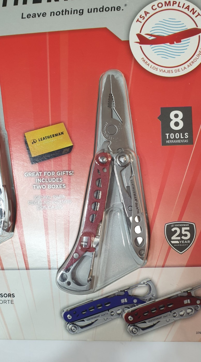 🔥🔥 2X Leatherman Style PS Red and Blue Set Retired New in Blister Very Rare