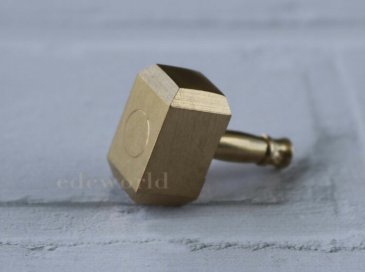 Brass Thor’s Hammer Knife Pendant Bead Keychain Necklace Knapsack Ornament EDC