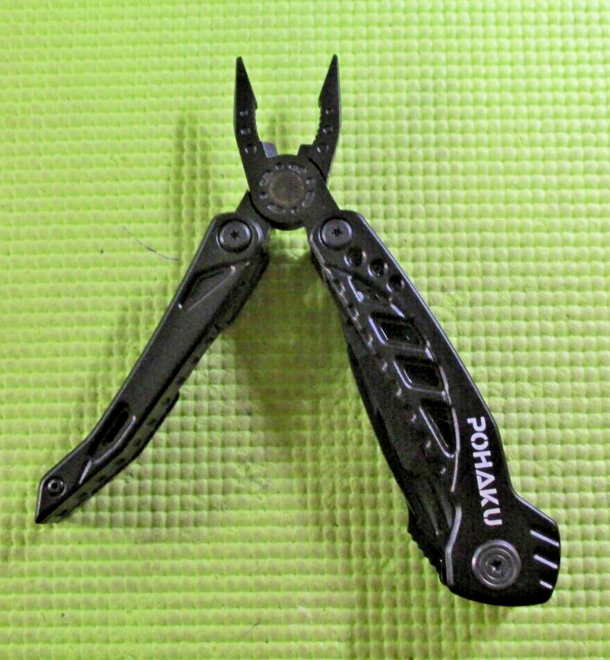 Multitool Knife, Pohaku 13 in 1 Pocket Multitool, Multi Tool with 3″ Large Blade