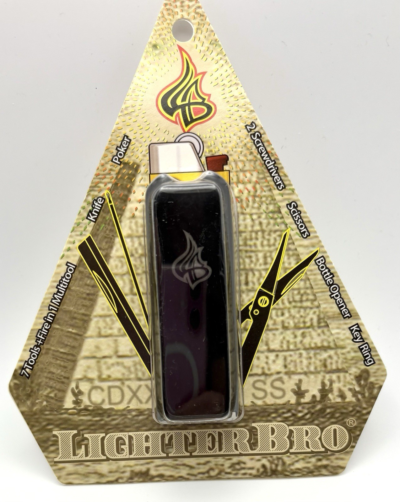 LighterBro 7 Tool Lighter Accessory for Camping/Fishing/Hunting NWT