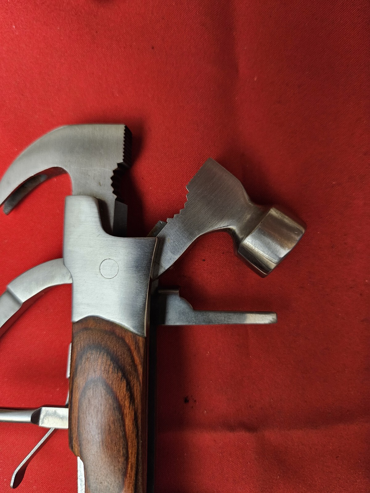 Vtg Sheffield Multi-Tool With Original Case Hammer Pliers Can Opener & More